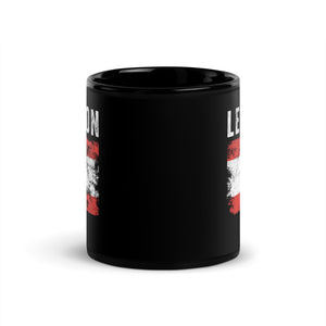 Lebanon Flag Distressed - Lebanese Flag Mug