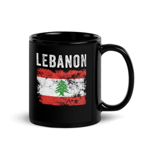 Lebanon Flag Distressed - Lebanese Flag Mug