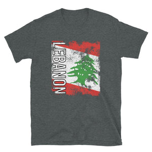 Lebanon Flag Distressed T-Shirt