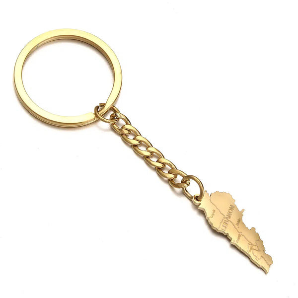 Lebanon Map Keychain