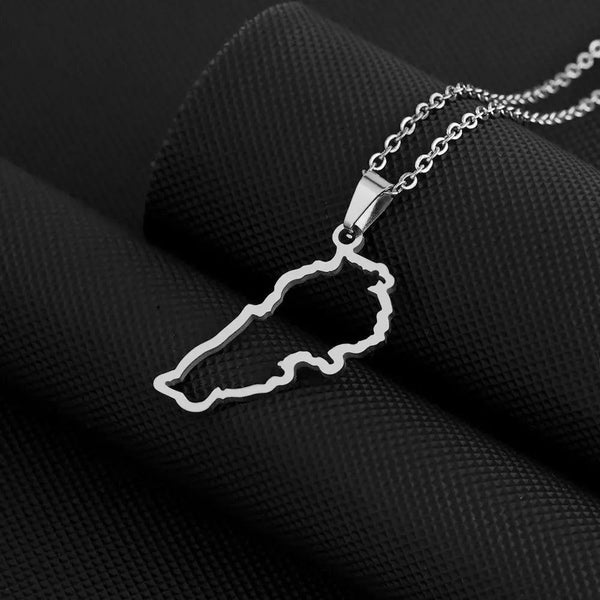 Lebanon Map Necklace