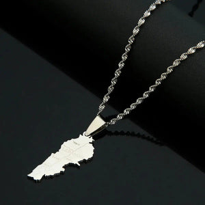 Lebanon Map Necklace