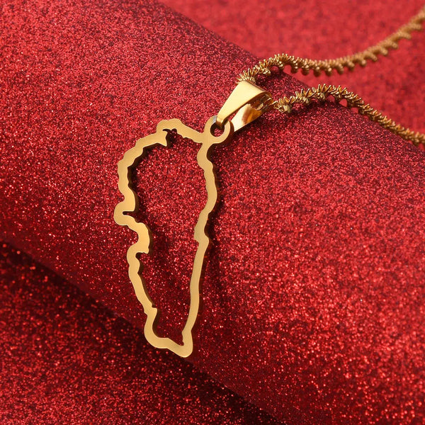 Lebanon Map Necklace