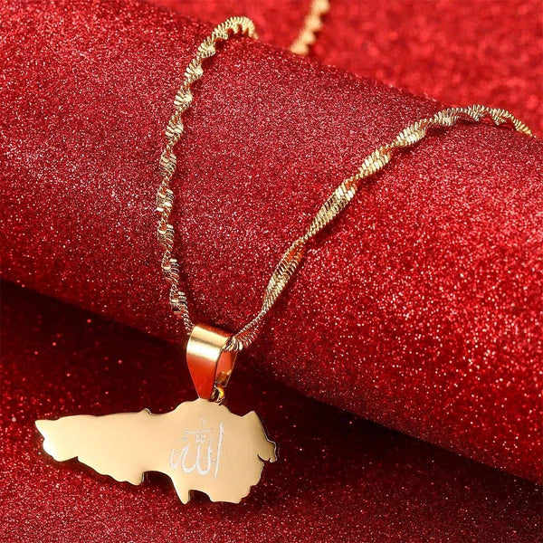 Lebanon Map Necklace