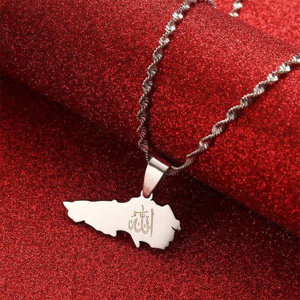 Lebanon Map Necklace