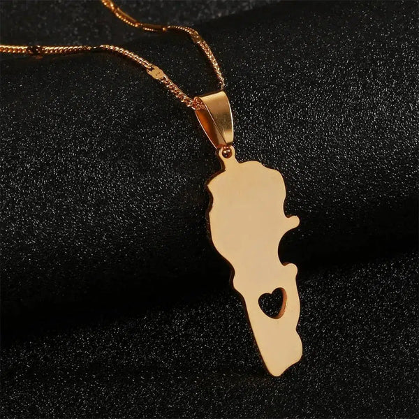 Lebanon Map Necklace