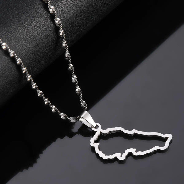 Lebanon Map Necklace