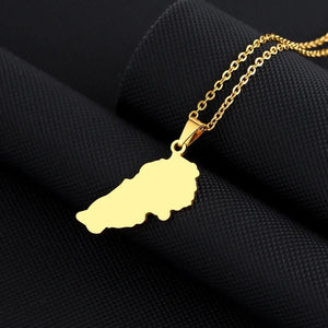 Lebanon Map Necklace