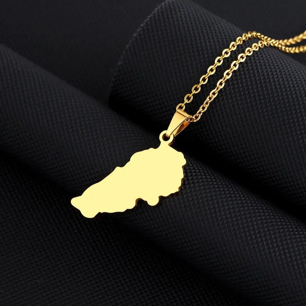 Lebanon Map Necklace