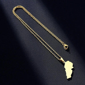 Lebanon Map Necklace