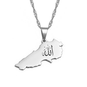 Lebanon Map Necklace