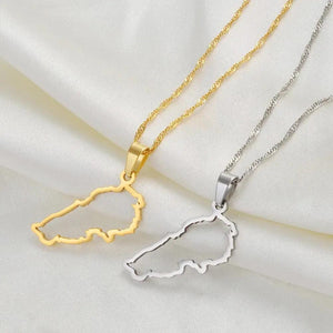 Lebanon Map Necklace