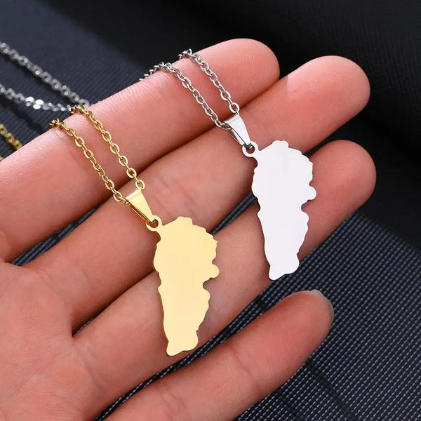 Lebanon Map Necklace