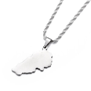 Lebanon Map Necklace