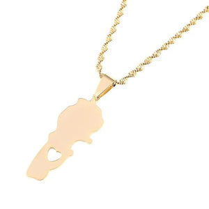 Lebanon Map Necklace