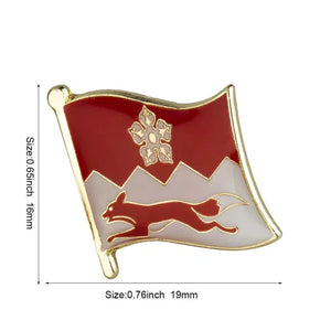 Leicestershire Flag Lapel Pin - Enamel Pin Flag