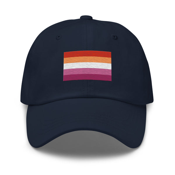 Lesbian Flag Cap - Adjustable Embroidered LGBT+ Dad Hat