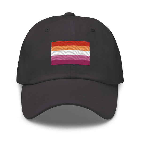 Lesbian Flag Cap - Adjustable Embroidered LGBT+ Dad Hat