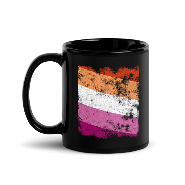 Lesbian Flag - Distressed LGBT+ Mug