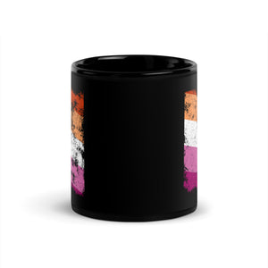 Lesbian Flag - Distressed LGBT+ Mug