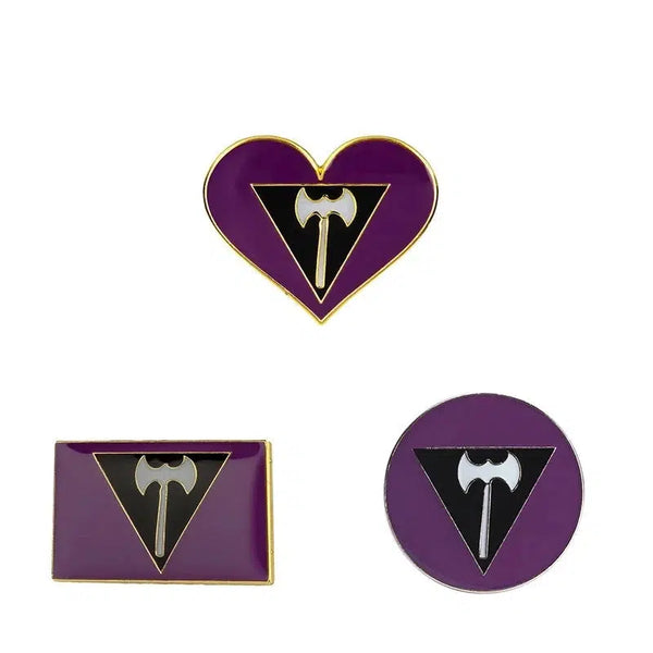 Lesbian Pride Flag Lapel Pins - LGBTQIA2S+ Enamel Pin Flag