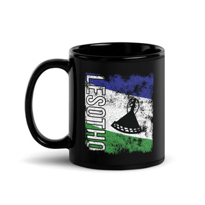 Lesotho Flag - Distressed Flag Mug