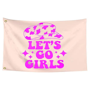 Let's Go Girls Western Cowgirl Flag - 90x150cm(3x5ft)