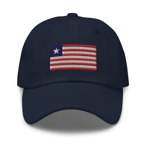 Liberia Flag Cap - Adjustable Embroidered Dad Hat