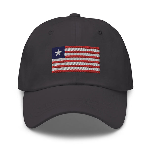 Liberia Flag Cap - Adjustable Embroidered Dad Hat