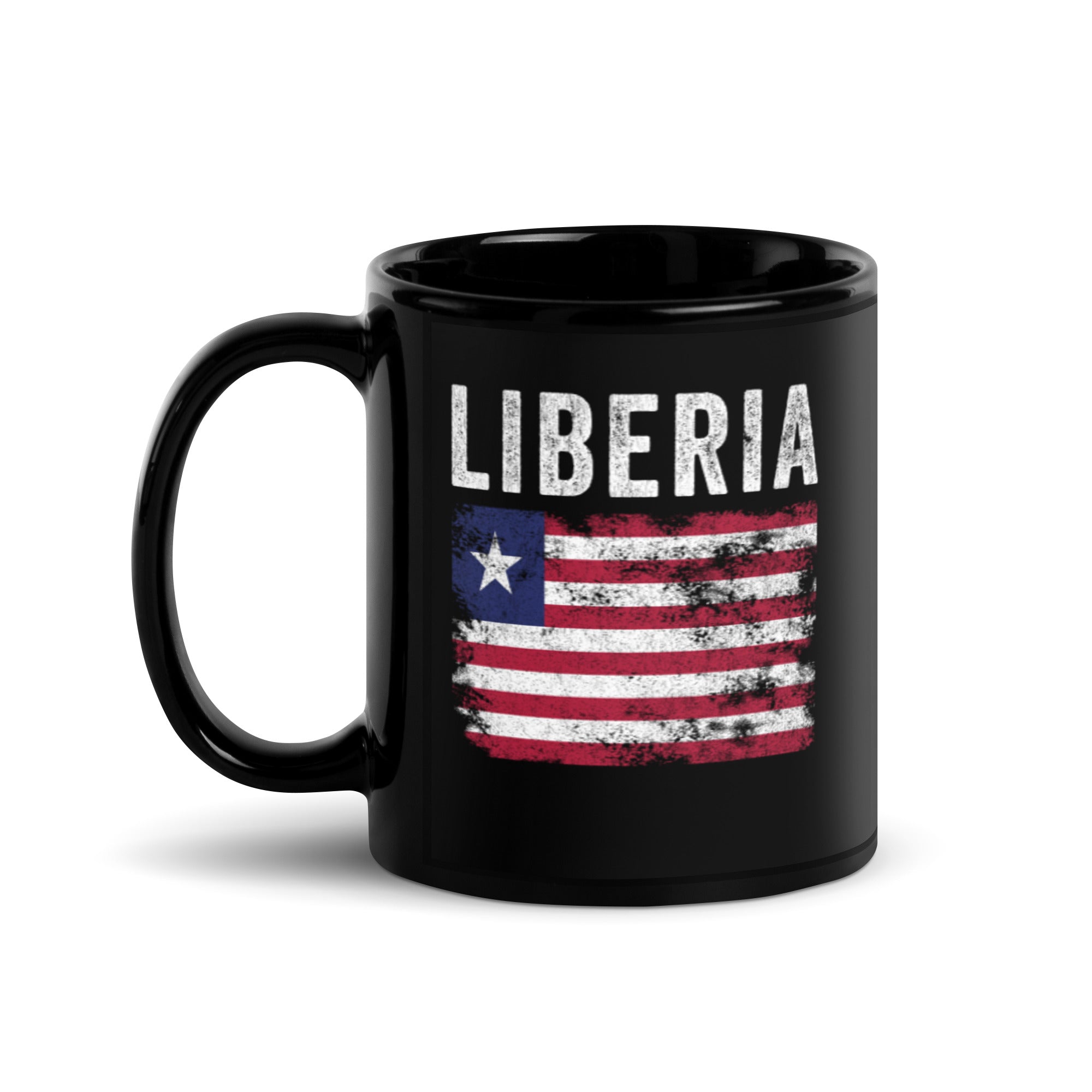 Liberia Flag Distressed - Liberian Flag Mug