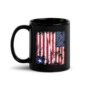 Liberia USA Flag - Half American Mug