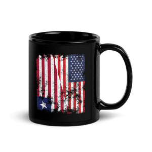 Liberia USA Flag - Half American Mug