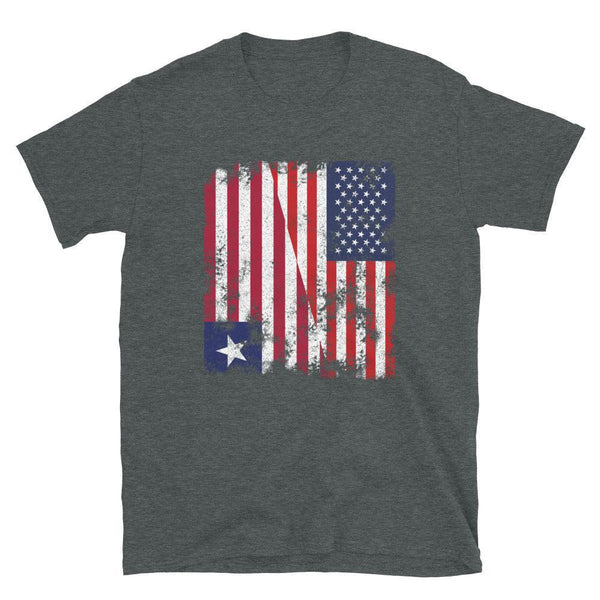 Liberia USA Flag - Half American T-Shirt