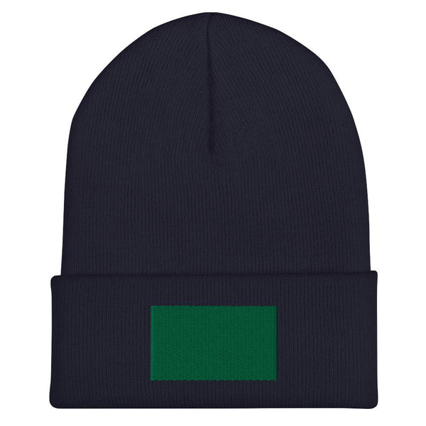 Libya 1977-2011 Flag Beanie - Embroidered Winter Hat