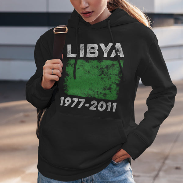 Libya 1977-2011 Flag Vintage Libyan Flag Hoodie