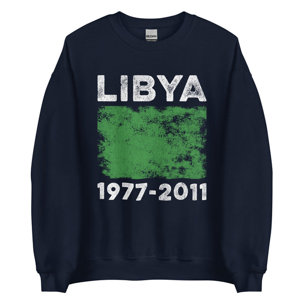 Libya 1977-2011 Flag Vintage Libyan Flag Sweatshirt