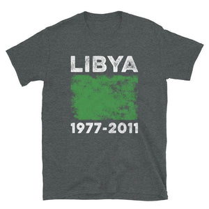 Libya 1977-2011 Flag Vintage Libyan Flag T-Shirt