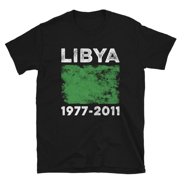 Libya 1977-2011 Flag Vintage Libyan Flag T-Shirt