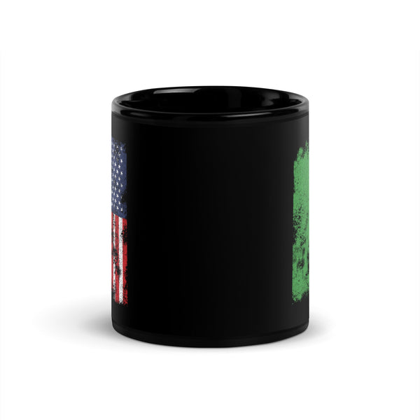 Libya 1977-2011 USA Flag - Half American Mug