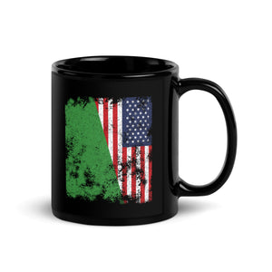 Libya 1977-2011 USA Flag - Half American Mug