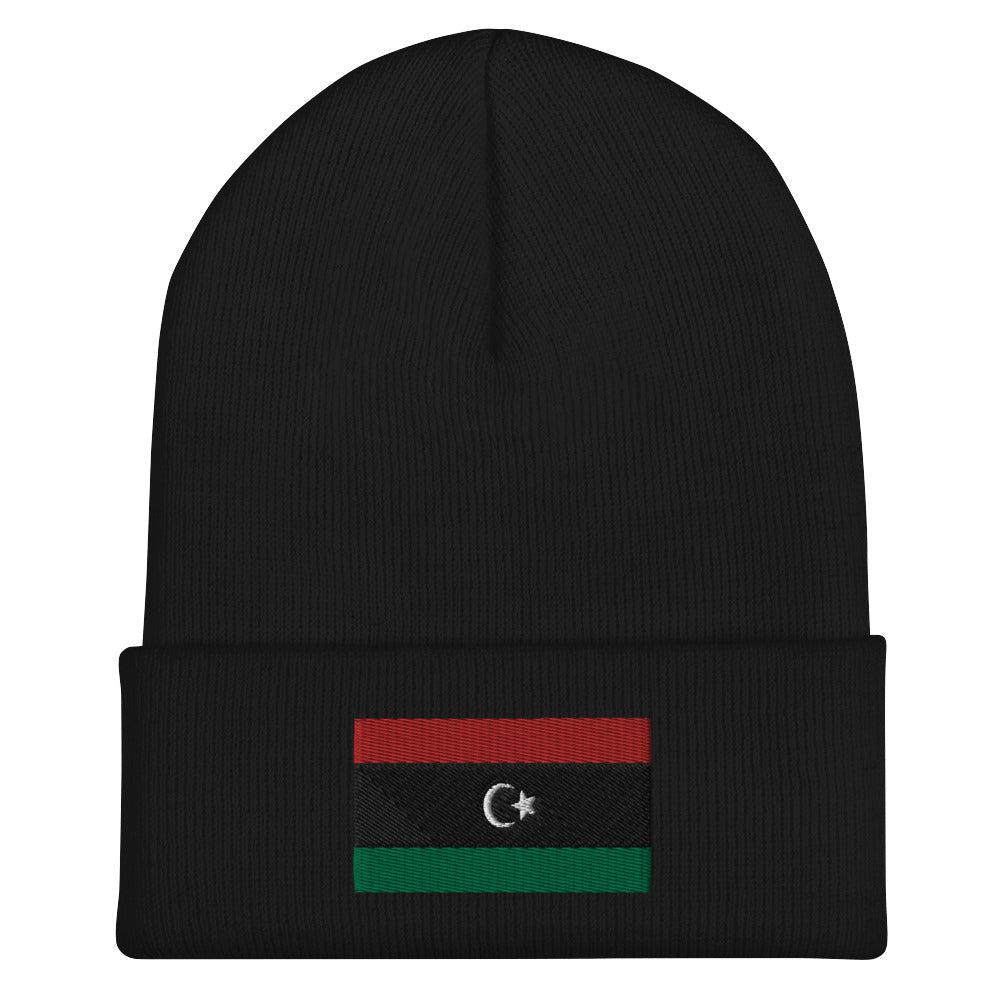 Libya Flag Beanie - Embroidered Winter Hat