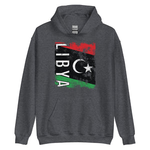 Libya Flag - Distressed Flag Hoodie