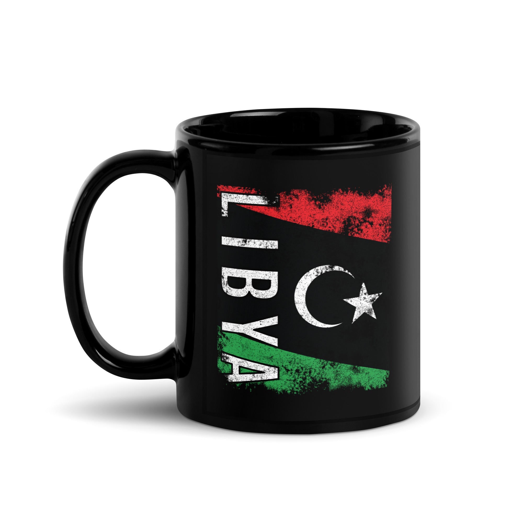 Libya Flag - Distressed Flag Mug