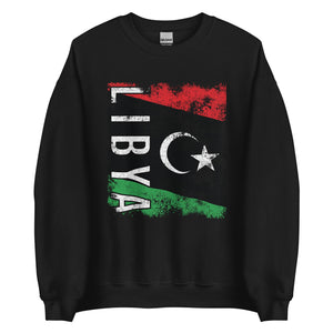 Libya Flag - Distressed Flag Sweatshirt