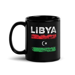 Libya Flag Distressed - Libyan Flag Mug