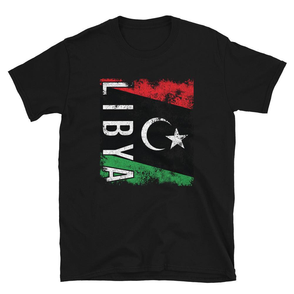 Libya Flag Distressed T-Shirt