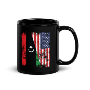 Libya USA Flag - Half American Mug