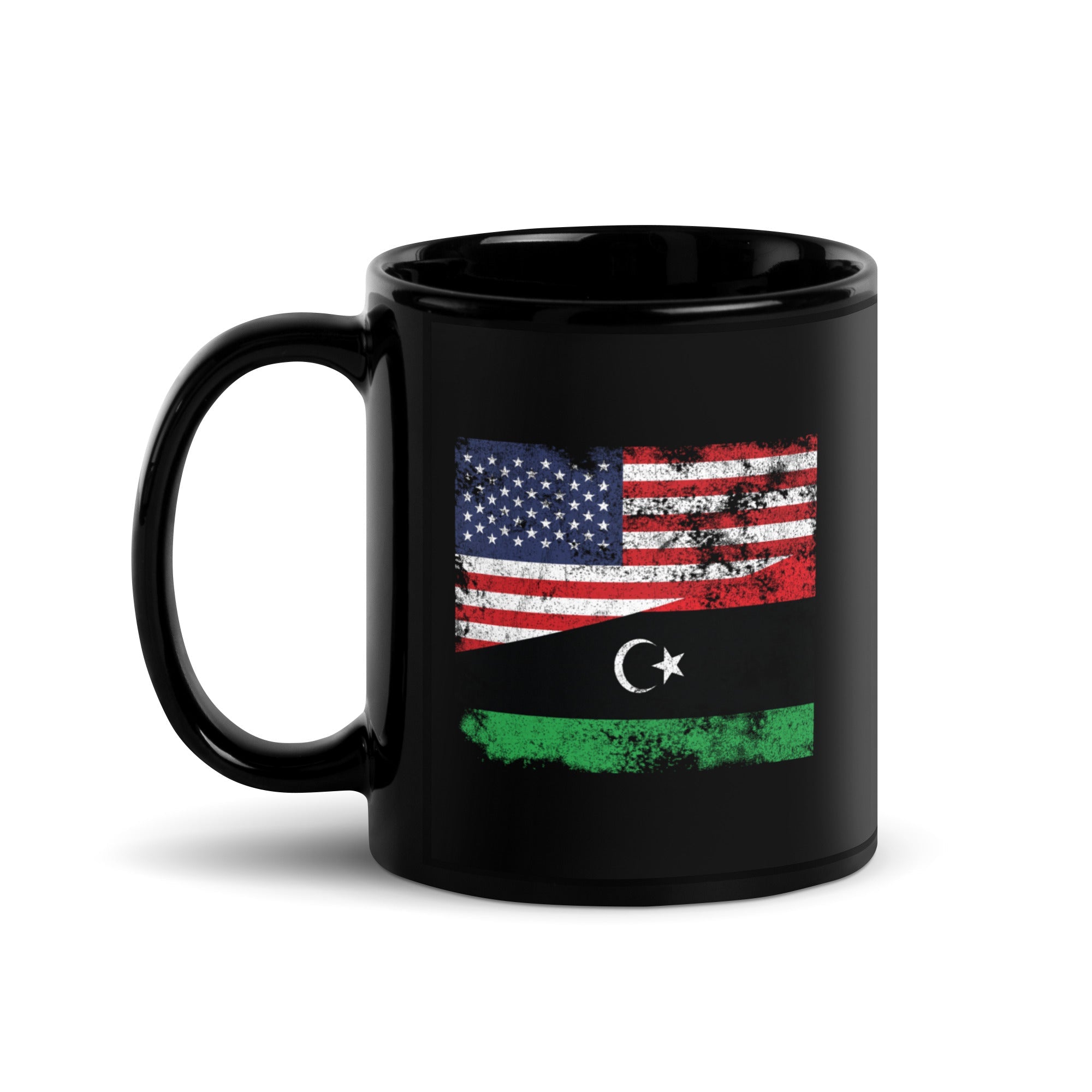 Libya USA Flag Mug