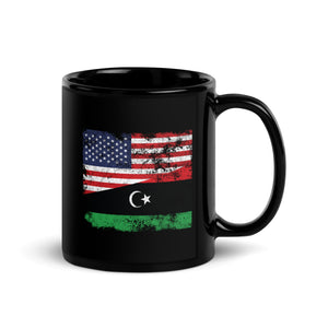 Libya USA Flag Mug