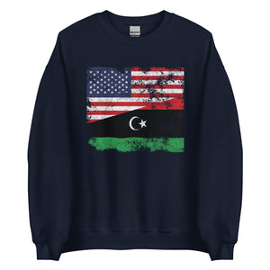 Libya USA Flag Sweatshirt